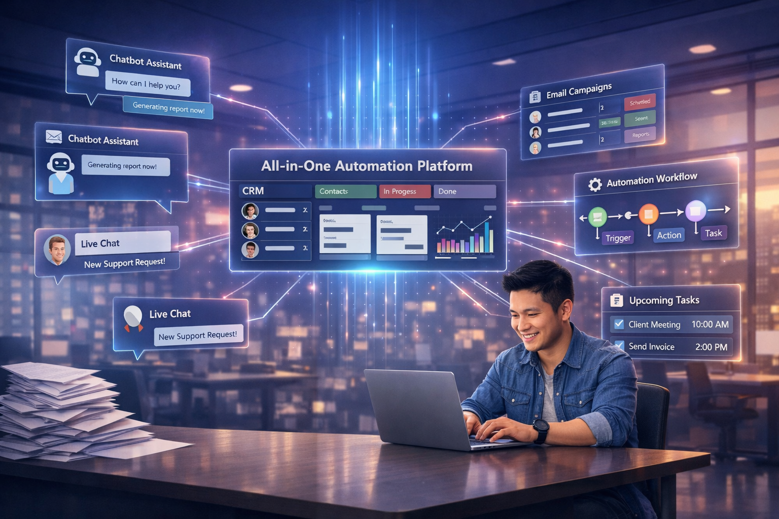 All-in-One Tool for Business Automation How Aktok Simplifies the Way Modern Teams Work