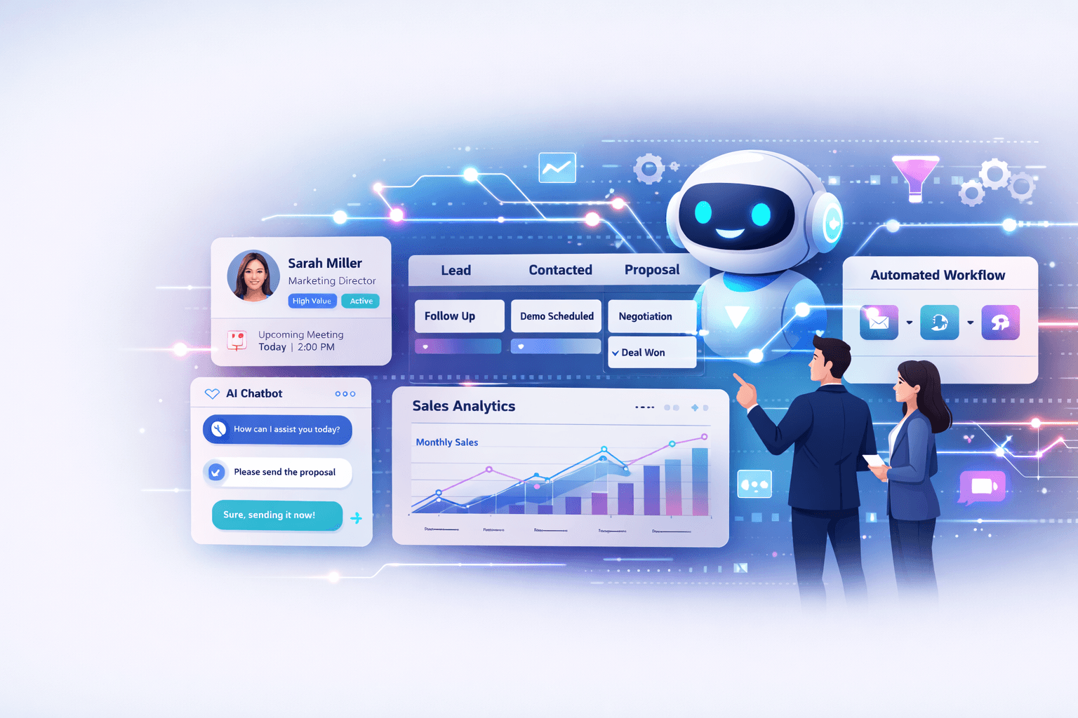 CRM software shows Conversion Rate 
