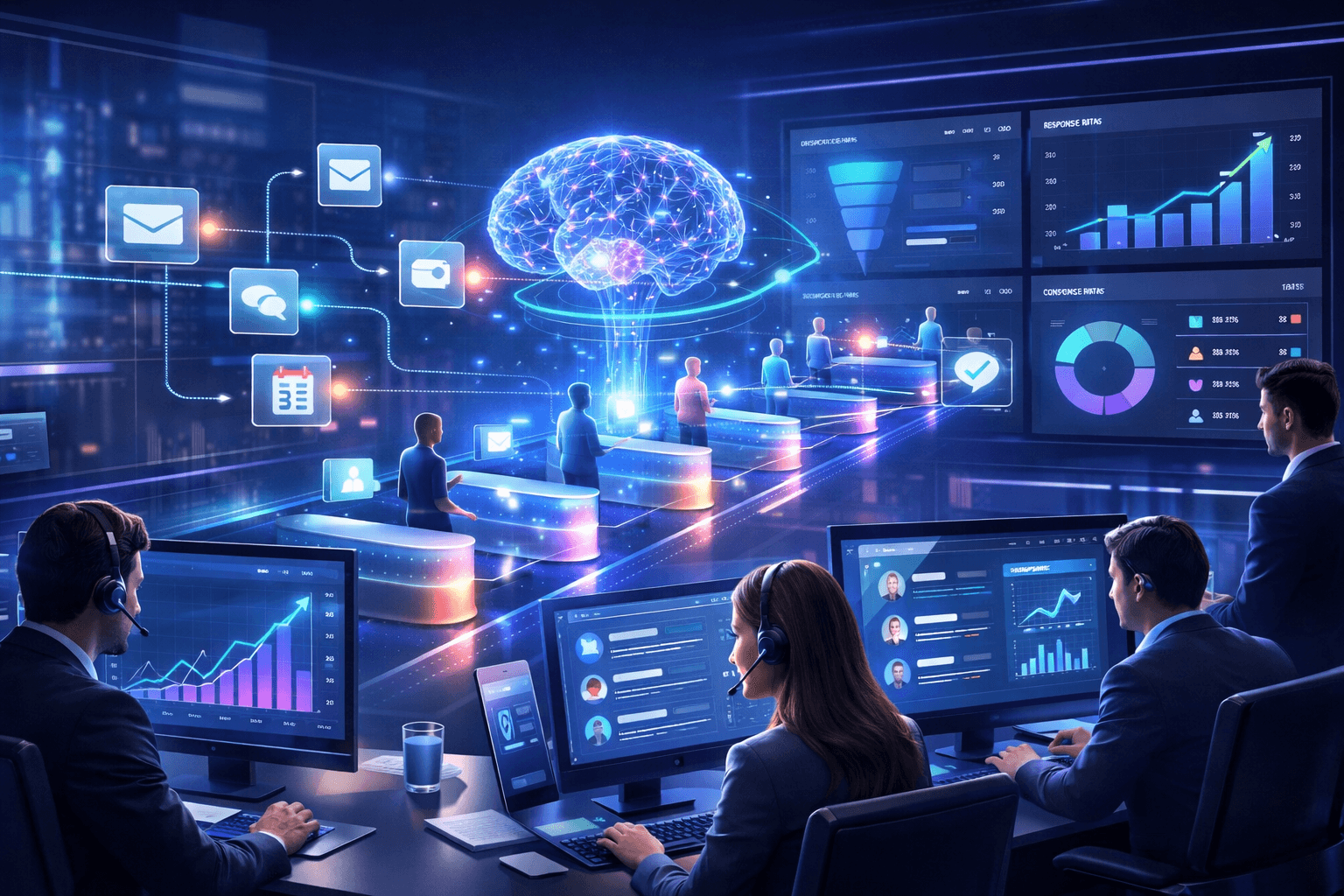 image shows the increase in customers by automation