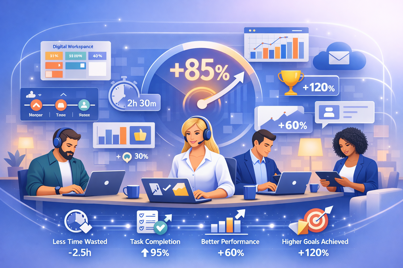 How Digital Workspace Management Improves Employee Productivity