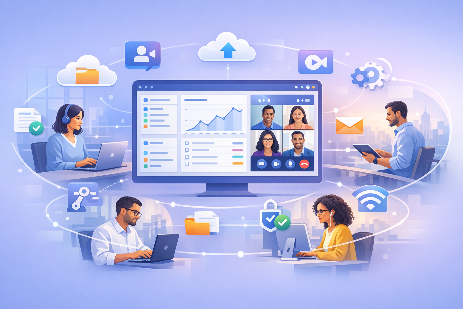 People working in Digital Workspace